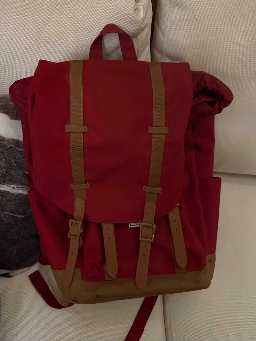 Limited edition red large Herschel backpack. Rarely used, condition is like new.